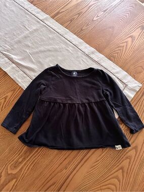 GAP NAVY BLUE Long Sleeve Peplum Top for Girls